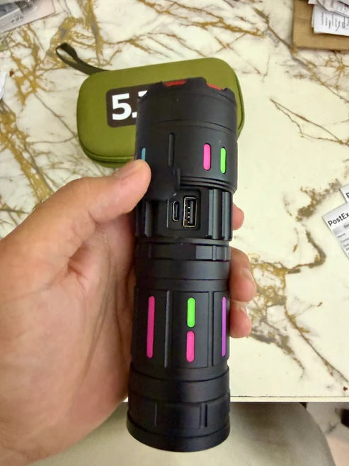 Imported USA 5.11 Long Range High Power Torch | 5 Hours Backup with Display