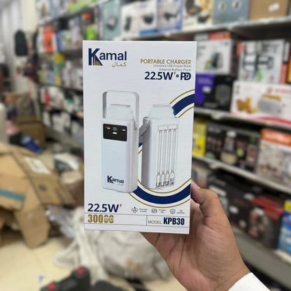 Kamal Foldable LED Power Banks – 30000mAh / 80000mAh / 130000mAh Fast Charging