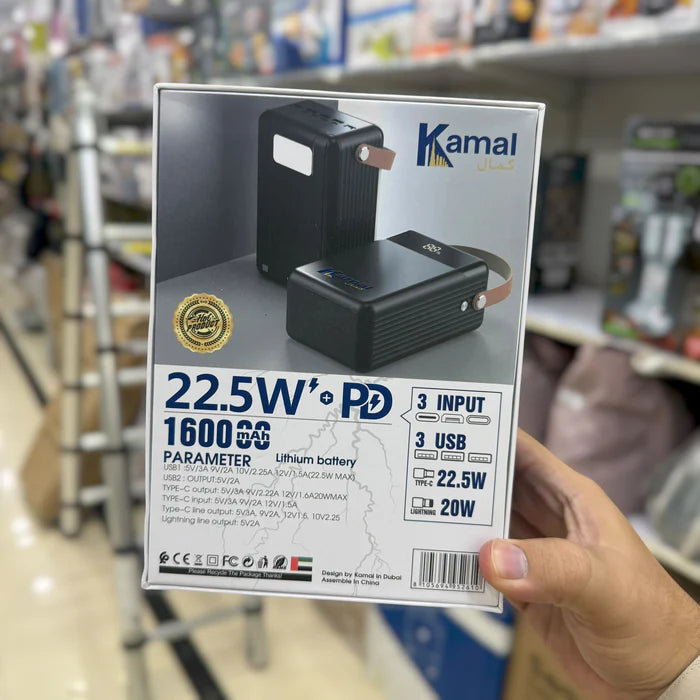 Kamal Fast Charging Power Bank 1.6 Lac mAh – Family PowerBank