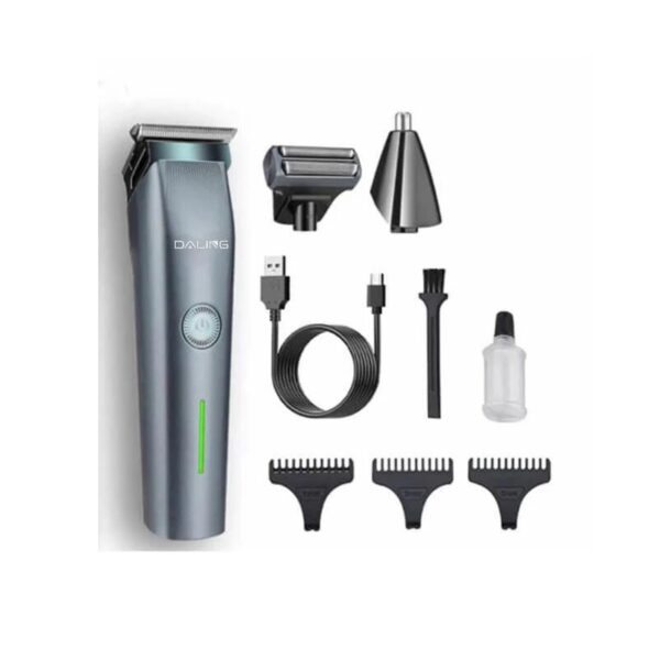 DALING DL-9218 3-in-1 Grooming Kit – Professional Hair, Beard & Nose Trimmer | Precision Grooming at Home