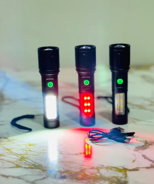 X-BALOG LED Torch | Rechargeable Lithium Battery | 500m range  | Type-C Charging