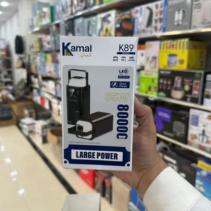 Kamal Foldable LED Power Banks – 30000mAh / 80000mAh / 130000mAh Fast Charging