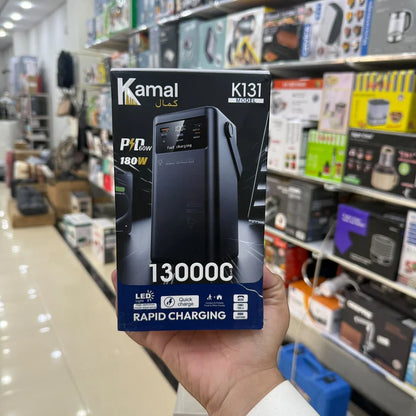 Kamal Foldable LED Power Banks – 30000mAh / 80000mAh / 130000mAh Fast Charging
