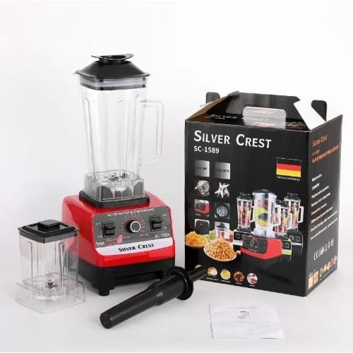 Silver Crest SC-1589 Heavy Duty Blender & Grinder | 4500W Multi-Purpose Juicer | Ice Crusher & Food Processor