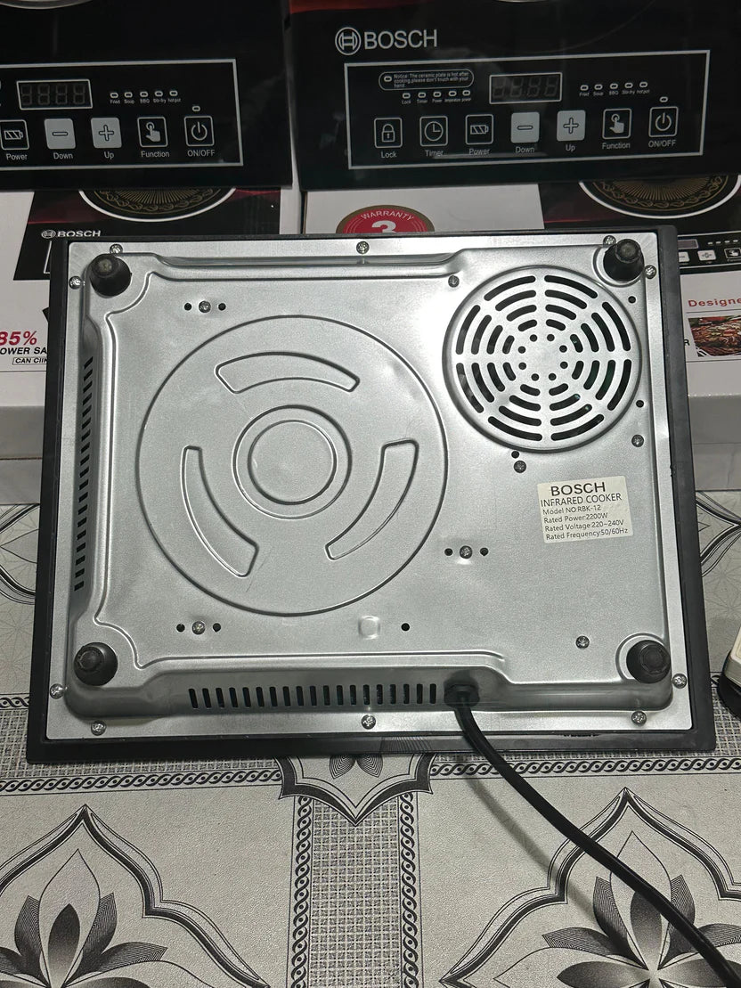 Bosch RBK-12 Infrared Hot Plate – 2200W Electric Stove | Energy Efficient |