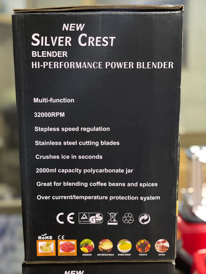Silver Crest 2-in-1 Blender SC-1589  – 2.5L Unbreakable Jug