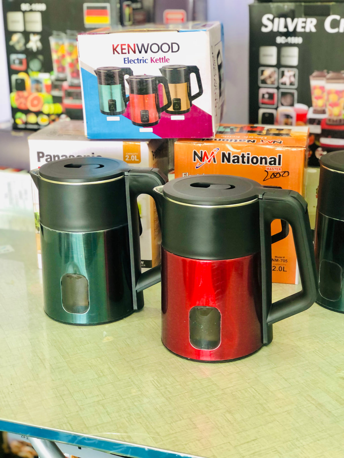 Lot Electric Kettle 2L - Cordless, 360° Rotating Base & Auto Shut-Off - Stylish Design