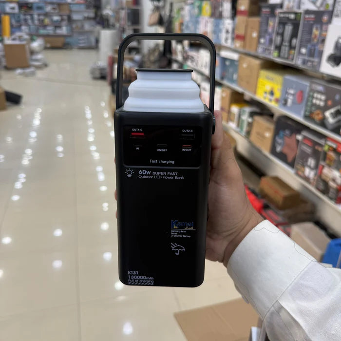 Kamal Foldable LED Power Banks – 30000mAh / 80000mAh / 130000mAh Fast Charging