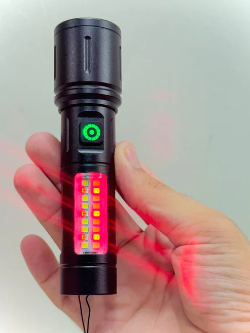 X-BALOG LED Torch | Rechargeable Lithium Battery | 4-Hours Backup | 500-1km range