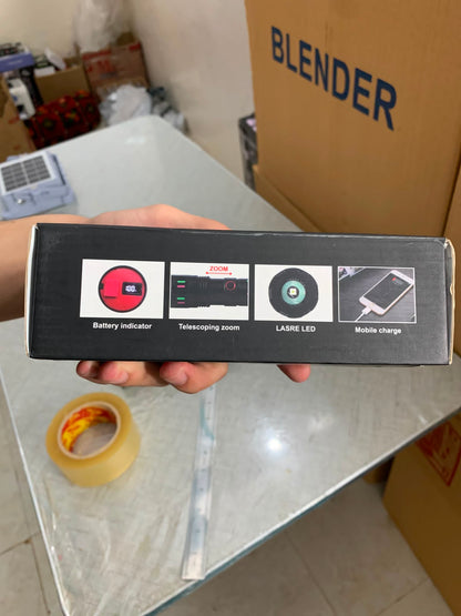 🔦 Powerful Torch with 5+ Hour Backup + Power Bank