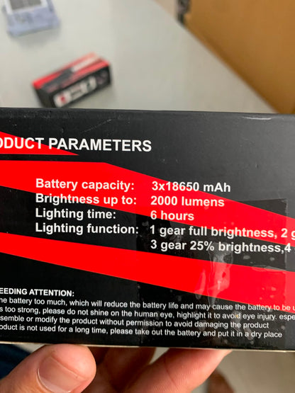 🔦 Powerful Torch with 5+ Hour Backup + Power Bank