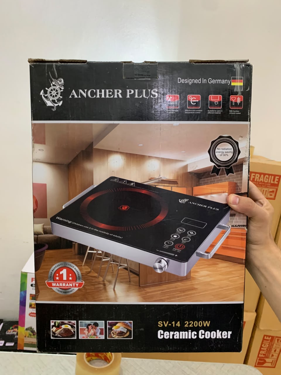 🔥 German Lot Ancher Plus 2200W Hot Plate | Touch Control |1 Year Warranty