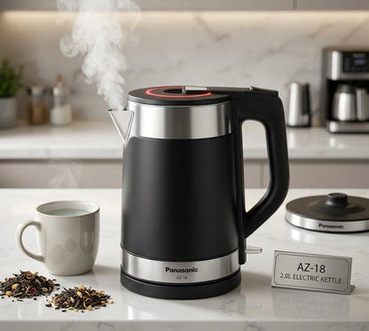 Automatic Electric Kettle 2L AZ-18 – Stainless Steel, Cordless & 2000W
