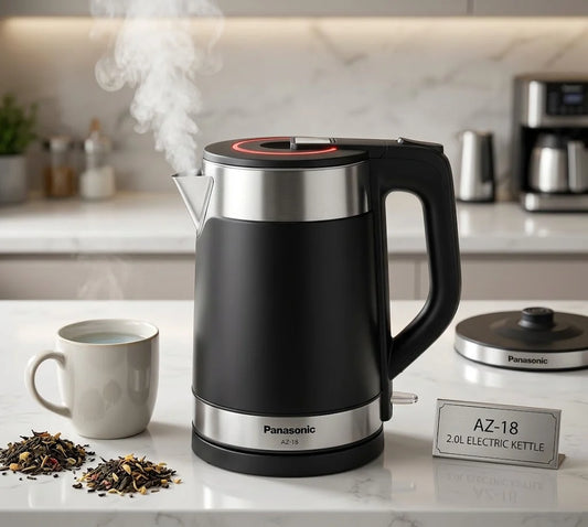 Automatic Electric Kettle 2L AZ-18 – Stainless Steel, Cordless & 2000W