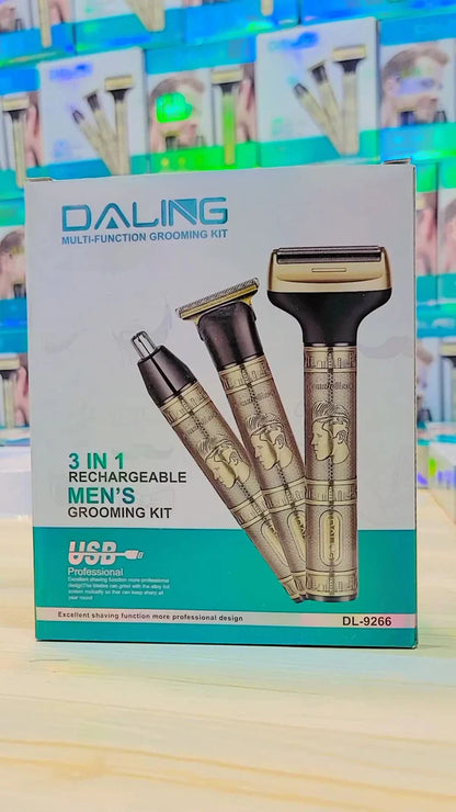 Daling 3 in 1 Metal Body Trimmer – Hair Trimmer, Shaver & Nose Trimmer