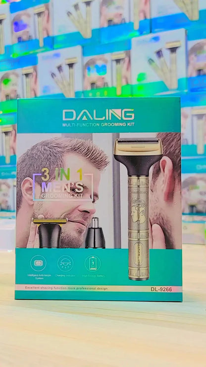 Daling 3 in 1 Metal Body Trimmer – Hair Trimmer, Shaver & Nose Trimmer
