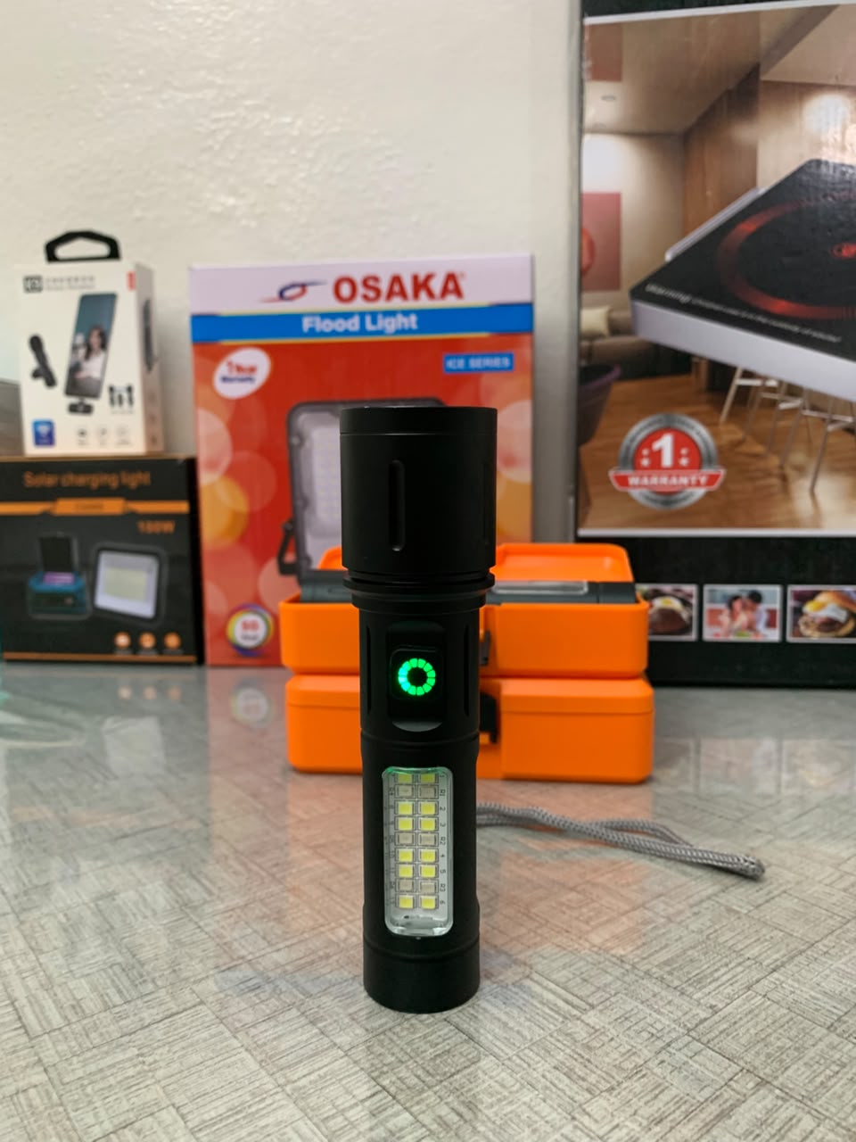 X-BALOG LED Torch | 2-Hour Backup | Type-C Charging | Rechargeable Lithium Battery | USA Lot