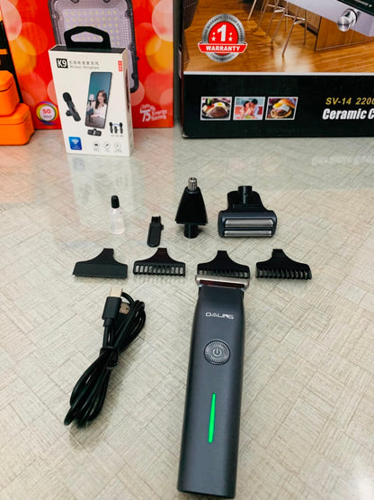 DALING DL-9218 3-in-1 Grooming Kit – Professional Hair, Beard & Nose Trimmer | Precision Grooming at Home