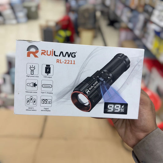 2km RUILANG RL-2211 Torch | ORIGINAL 6 HOURS BACKUP