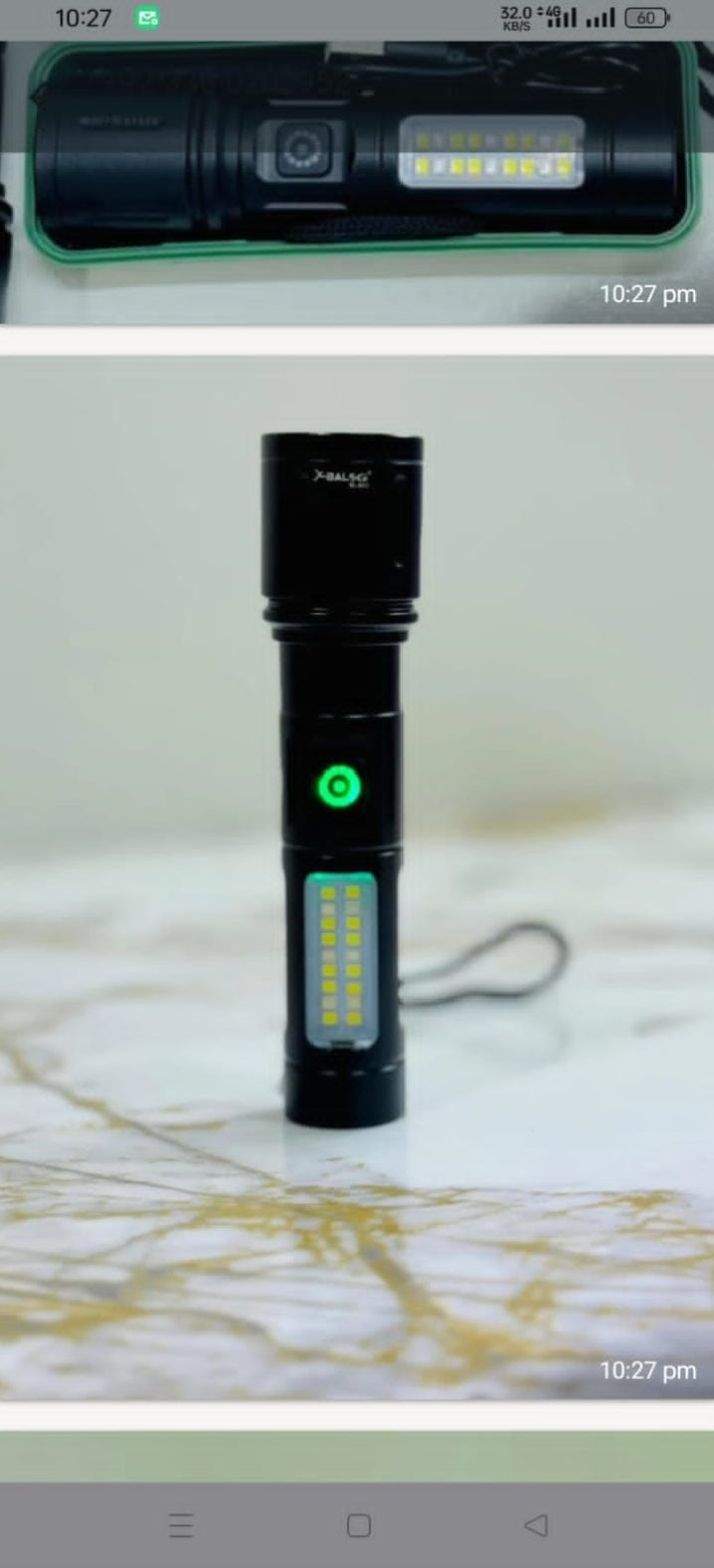 X-BALOG LED Torch | Rechargeable Lithium Battery | 500m range  | Type-C Charging