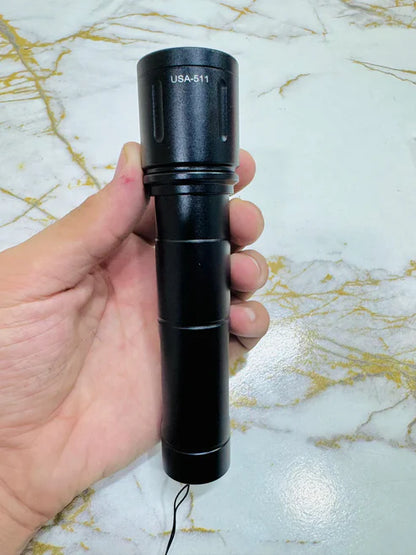 X-BALOG LED Torch | Rechargeable Lithium Battery | 4-Hours Backup | 500-1km range