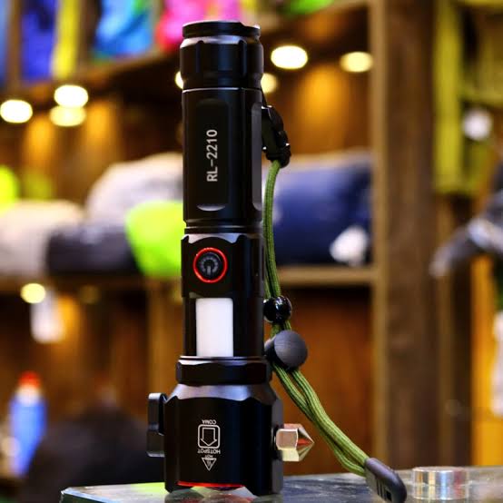 🔦 RUILANG RL-2210 Multifunctional Torch with Power Bank | Cutter & Hammer