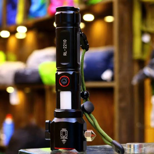 🔦 RUILANG RL-2210 Multifunctional Torch with Power Bank | Cutter & Hammer
